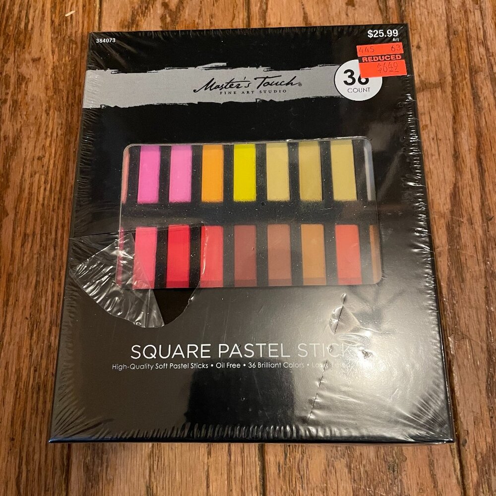 36 Count Square Pastel Sticks Set - Master's Touch
